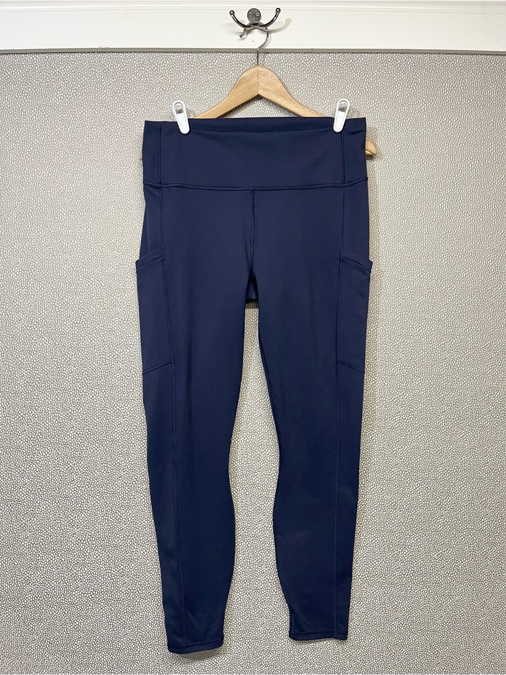 L Fabletics Powehold Women's High-Waist Navy Pocket Leggings